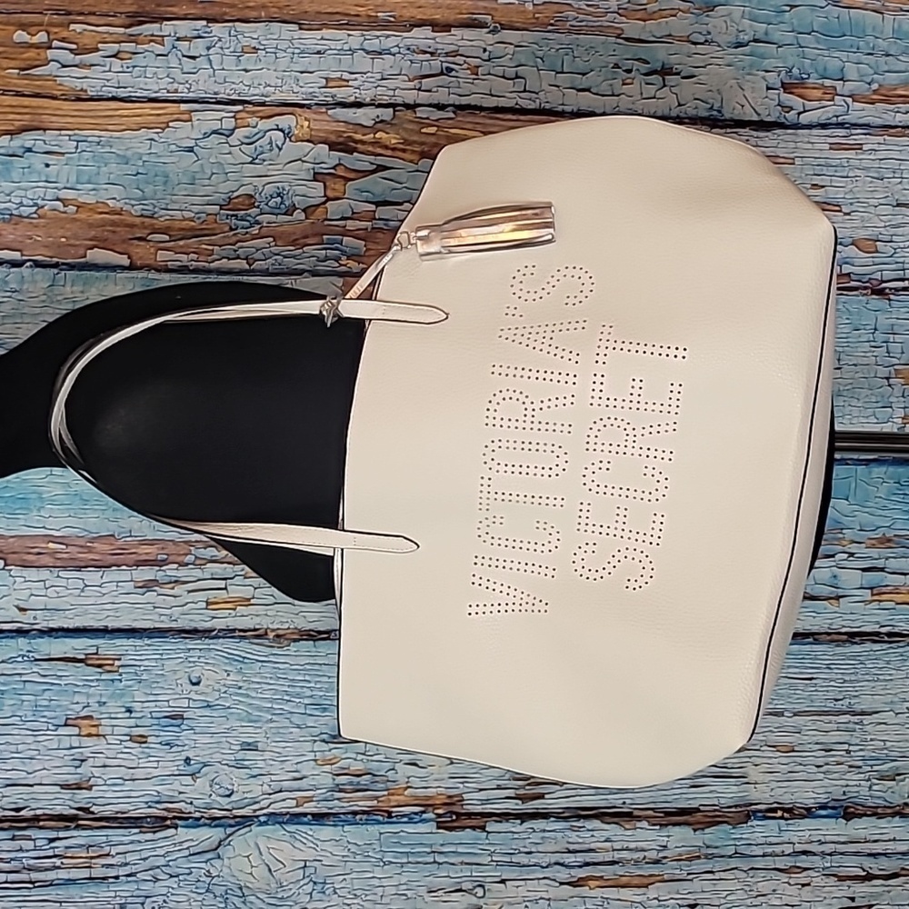 Victoria's Secret white silver tote bag
